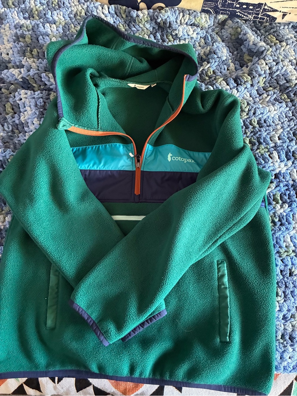 Cotopaxi Teca Fleece Hooded Jacket, Cotopaxi fleece, size L men, size XL woman
